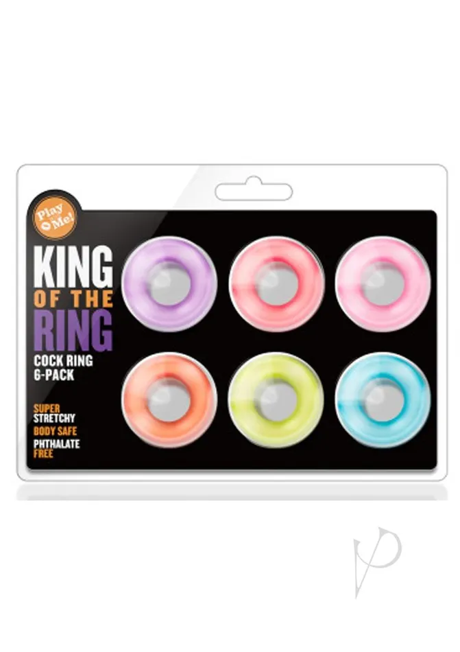 Play With Me By Blush Couples Play with Me King of the Ring Cock Ring Assorted Colors Play With Me By Blush Couples Play with Me King of the Ring Cock Ring Assorted Colors
