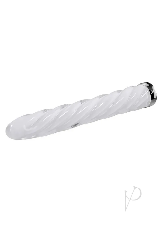 Playboy Female Sex Toys Playboy In a Twist Rechargeable Glass Vibrator ClearWhite Playboy Female Sex Toys Playboy In a Twist Rechargeable Glass Vibrator ClearWhite