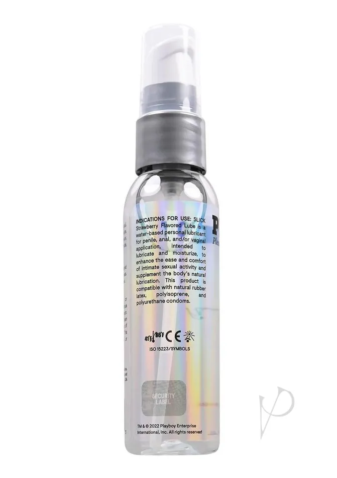 Playboy Lubricants Playboy Slick Strawberry Water Based Lubricant 2oz