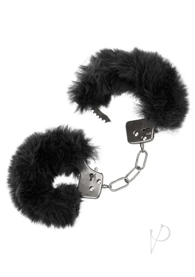 Playful Furry Ultra Fluffy Furry Cuffs Black Anal