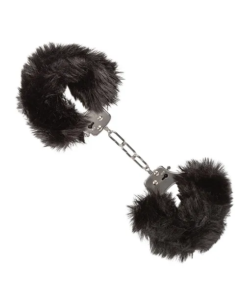 Playful Furry Ultra Fluffy Furry Cuffs Black Anal