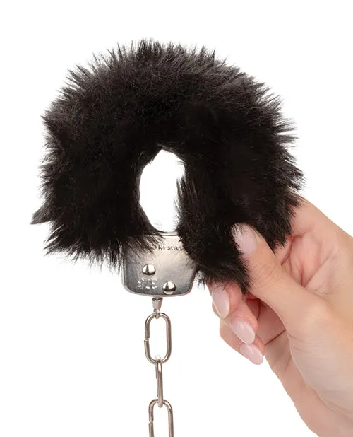 Playful Furry Ultra Fluffy Furry Cuffs Black Anal