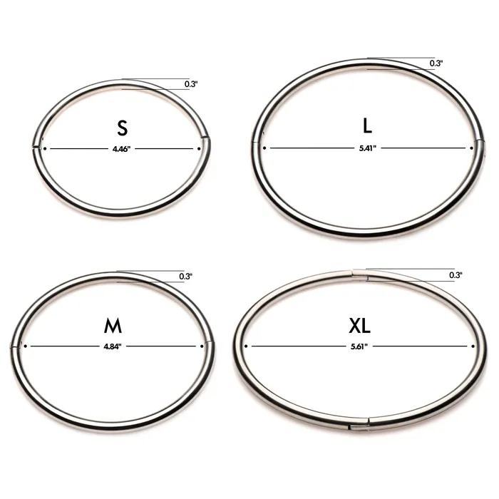 Possession Stainless Steel Locking Collar Master Series Dildos
