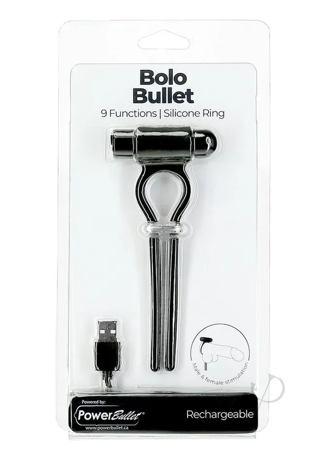 Powerbullet Female Sex Toys PowerBullet Bolo Bullet Silicone Rechargeable Cock Tie BlackSilver Powerbullet Female Sex Toys PowerBullet Bolo Bullet Silicone Rechargeable Cock Tie BlackSilver