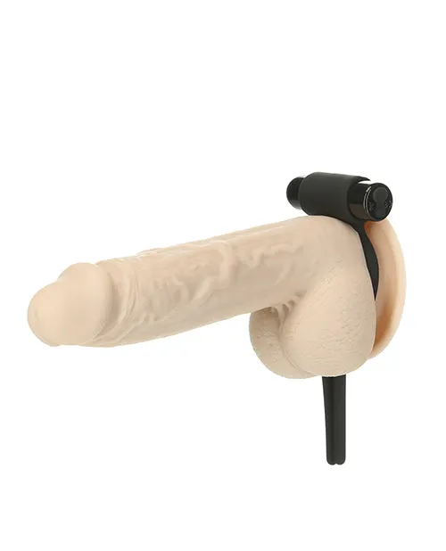 Powerbullet Female Sex Toys PowerBullet Bolo Bullet Silicone Rechargeable Cock Tie BlackSilver