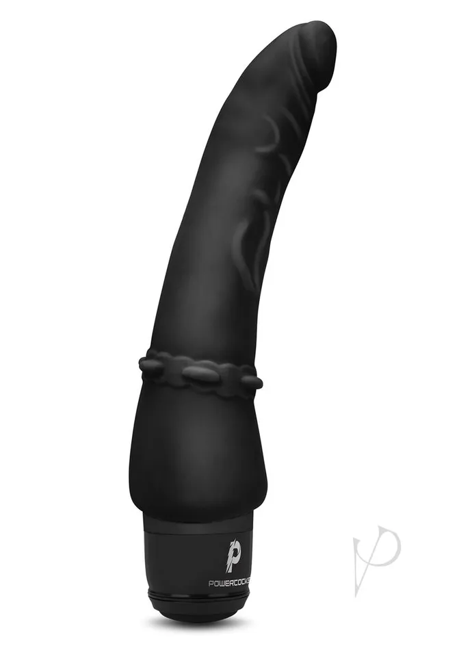 Powercocks Silicone Rechargeable Slim Anal Realistic Vibrator 7in Black Powercocks Anal Powercocks Silicone Rechargeable Slim Anal Realistic Vibrator 7in Black Powercocks Anal