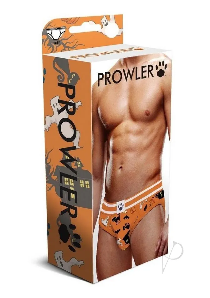 Prowler Anal Prowler Halloween Brief XXLarge OrangeBlack