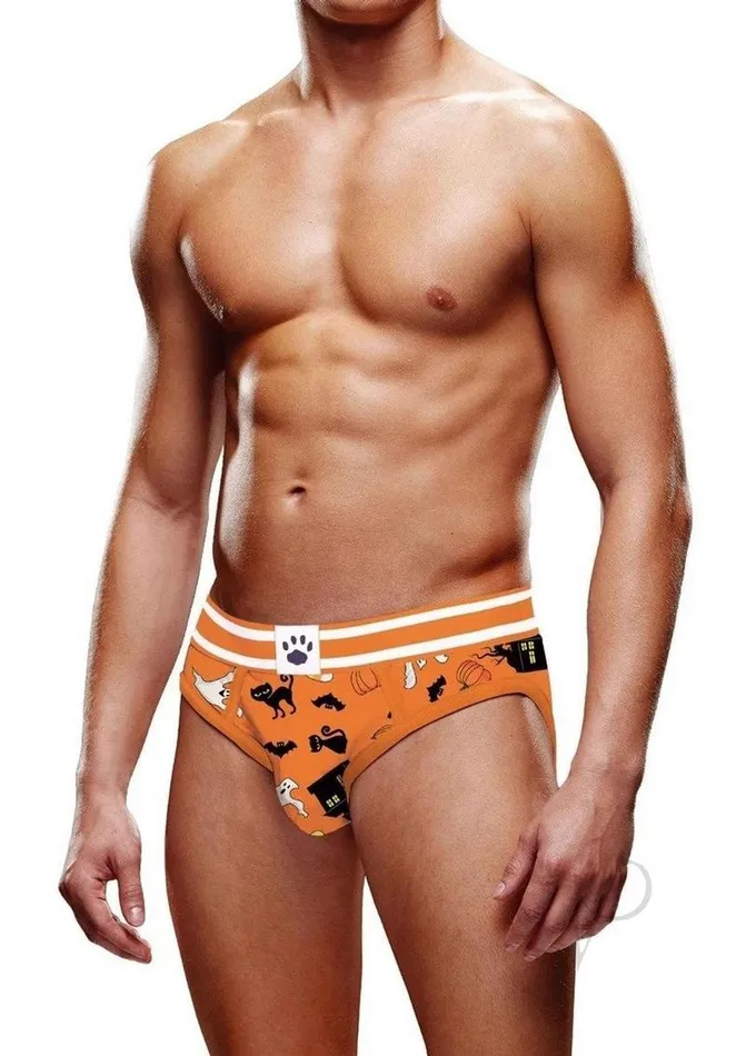 Prowler Anal Prowler Halloween Brief XXLarge OrangeBlack Prowler Anal Prowler Halloween Brief XXLarge OrangeBlack