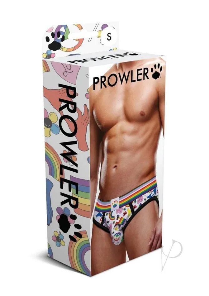 Prowler Pride Love and Peace 1 Brief XL Rainbow Prowler Vibrators