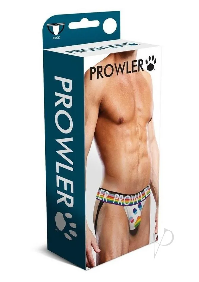 Prowler Prowler White Oversized Paw Jock Medium WhiteRainbow Anal