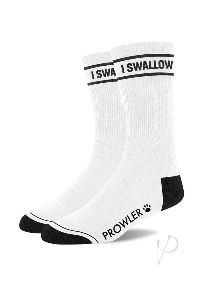 Prowler Red Anal Prowler RED I SWALLOW Socks WhiteBlack
