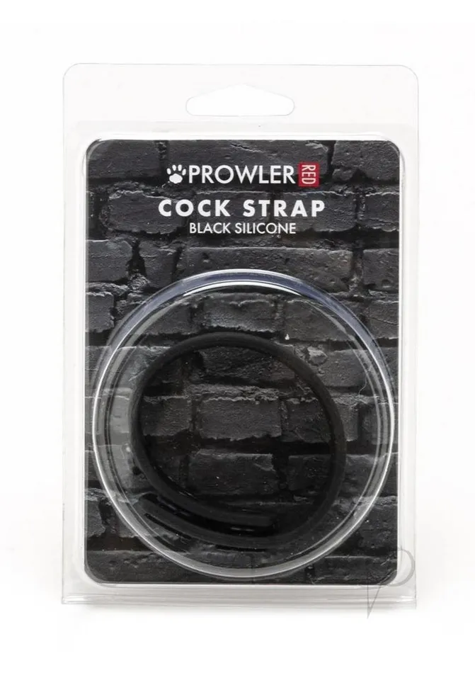 Prowler Red Anal Prowler RED Silicone Cock Strap Black