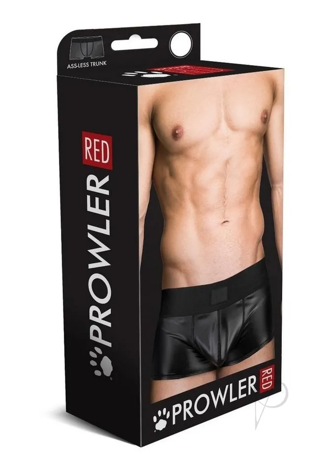 Prowler Red Anal Prowler RED Wetlook AssLess Trunk Large Black