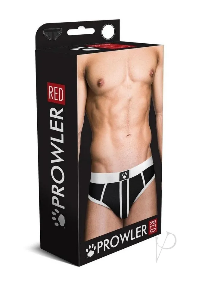 Prowler RED AssLess Brief Large BlackWhite Prowler Red Anal