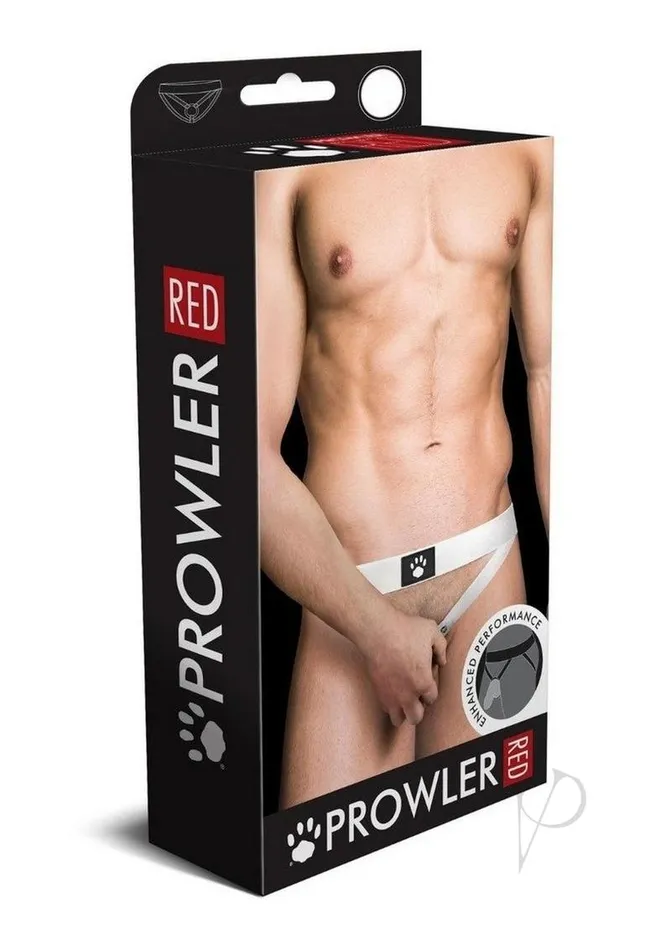 Prowler Red Male Sex Toys Prowler RED AssLess Cock Ring XLarge White