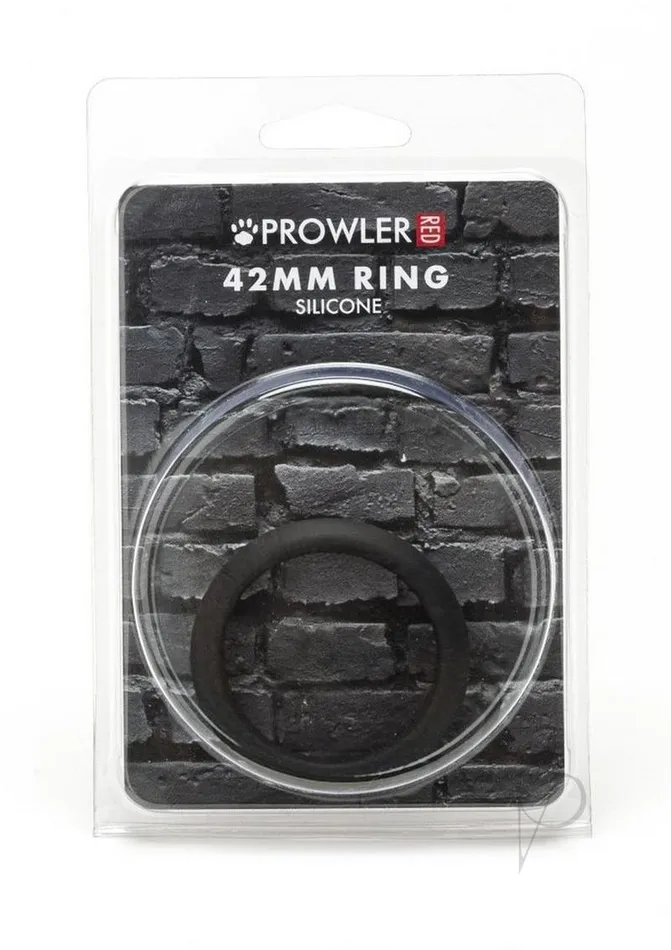 Prowler Red Male Sex Toys Prowler RED Silicone 42mm Cock Ring Black