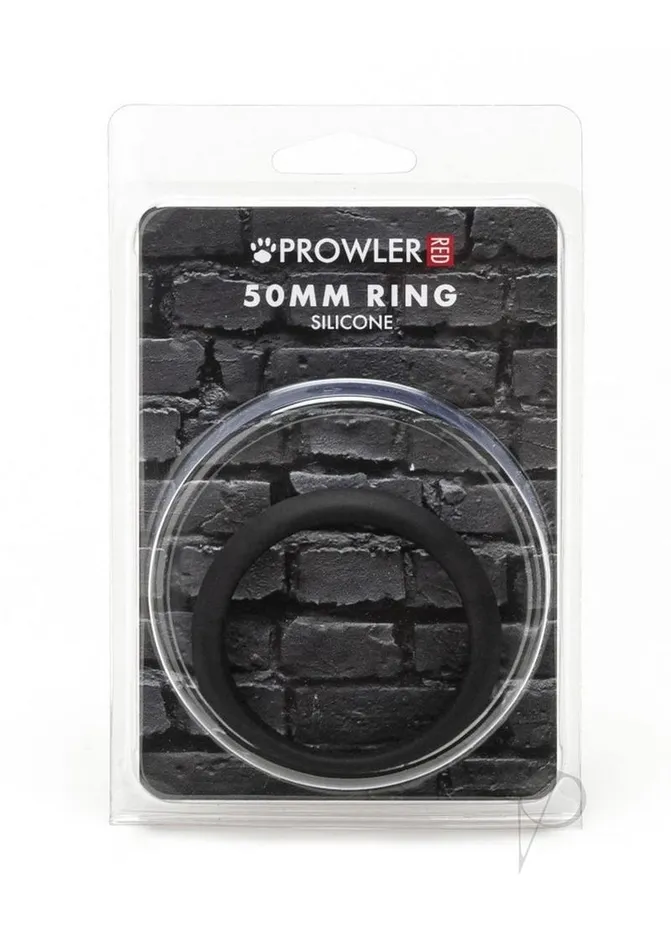 Prowler Red Male Sex Toys Prowler RED Silicone 50mm Cock Ring Black