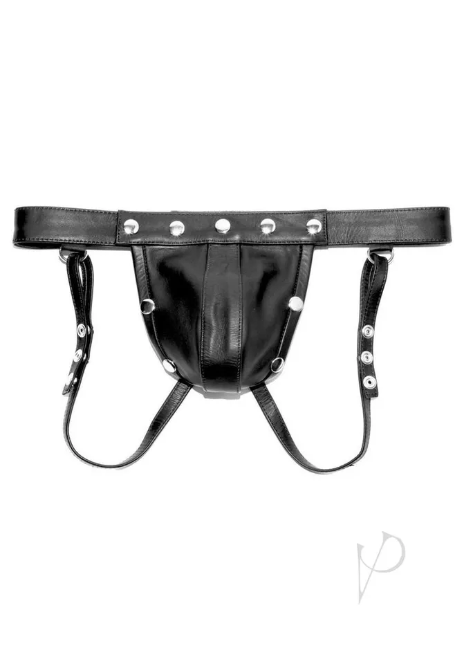 Prowler Red Restraints Prowler RED Leather Harness Jock Large Black