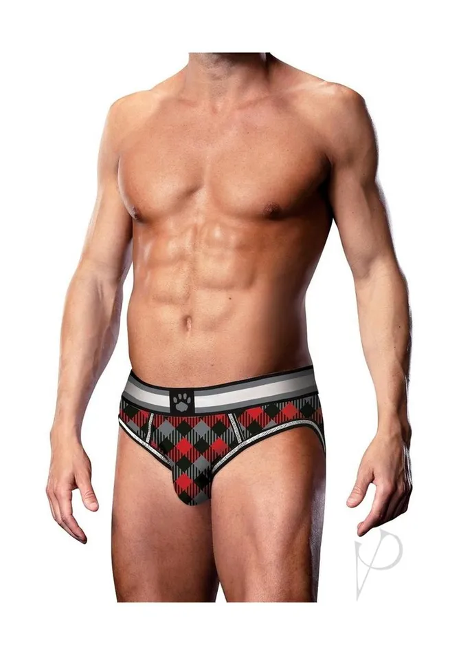 Prowler Tartan 1 Open Brief Large BlackRed Prowler Anal Prowler Tartan 1 Open Brief Large BlackRed Prowler Anal