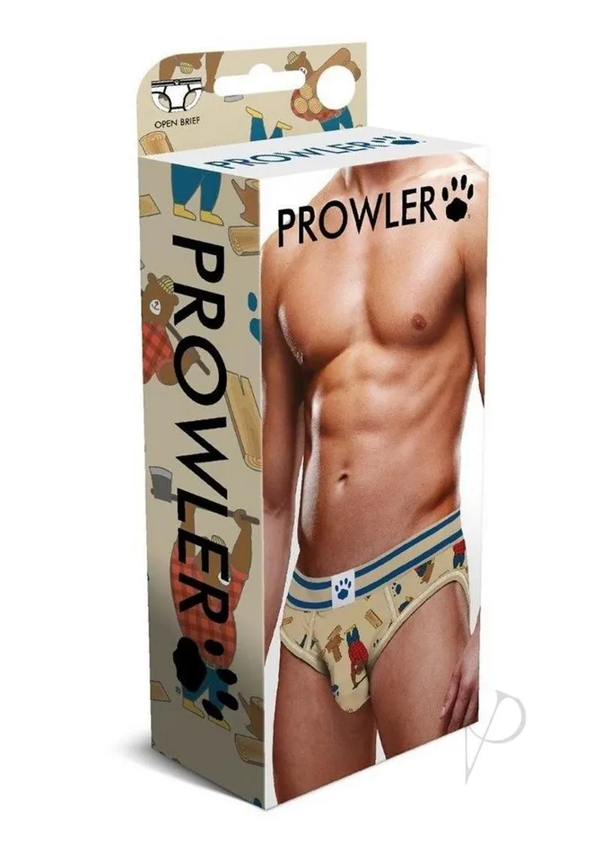 Prowler Vibrators Prowler Lumberbear Open Brief XLarge BrownBlue