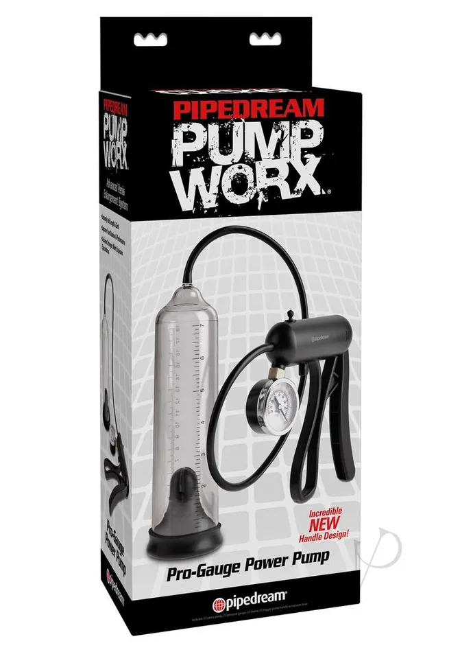 Pump Worx Male Sex Toys Pump Worx ProGauge Power Penis Pump Clear and Black Pump Worx Male Sex Toys Pump Worx ProGauge Power Penis Pump Clear and Black