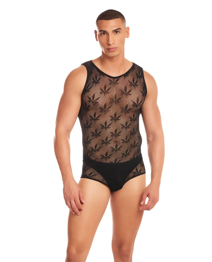 Rainbow Party Night Blaze Singlet 2 pc Set Black SM Rainbow Party Anal