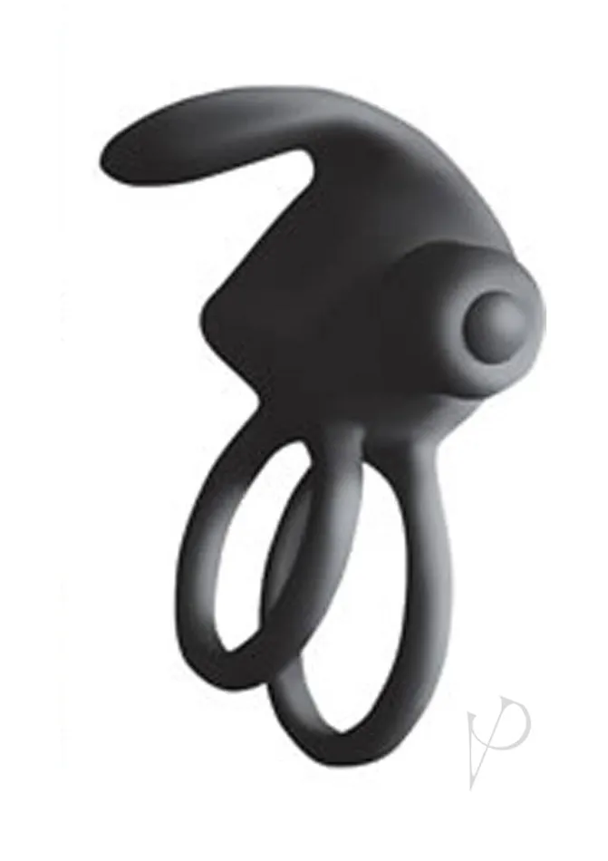 Ram Ram Silicone Vibrating Cock Ring Black Couples