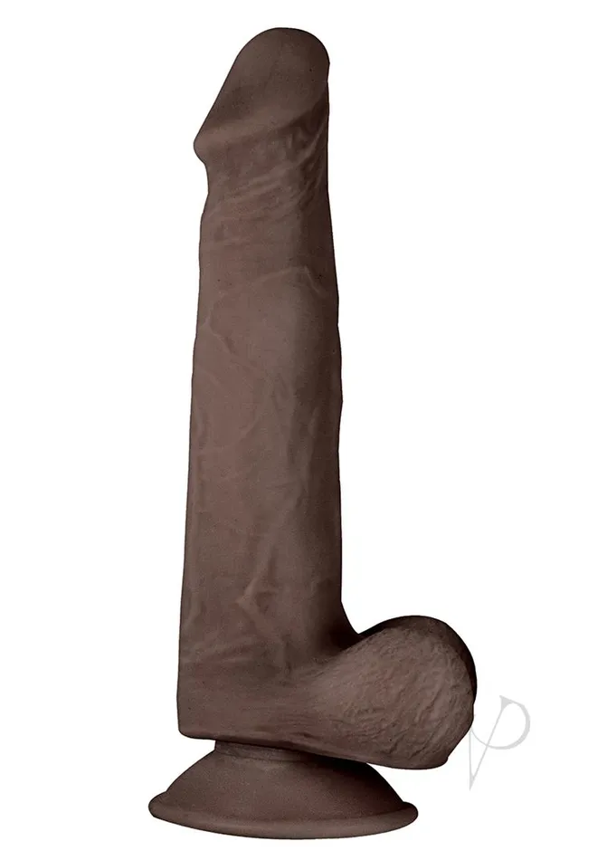 Realcocks Realcocks Dual Layered 3 Bendable Dildo 75in Chocolate Dildos