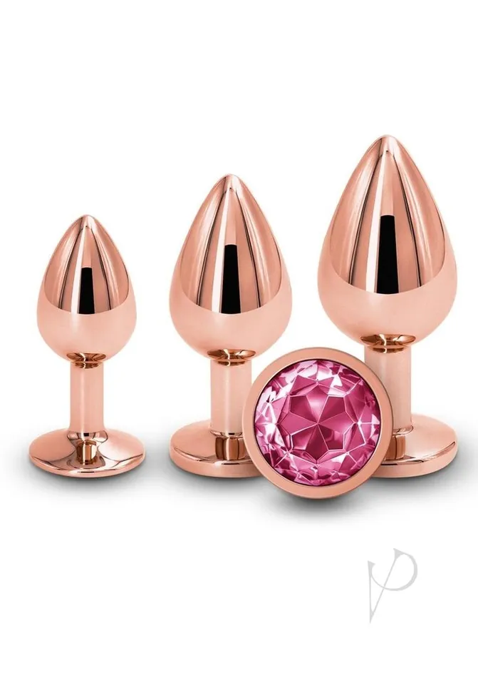Rear Assets Anal Rear Assets Aluminum Anal Plug Trainer Kit 3 pieces Rose GoldPink Rear Assets Anal Rear Assets Aluminum Anal Plug Trainer Kit 3 pieces Rose GoldPink