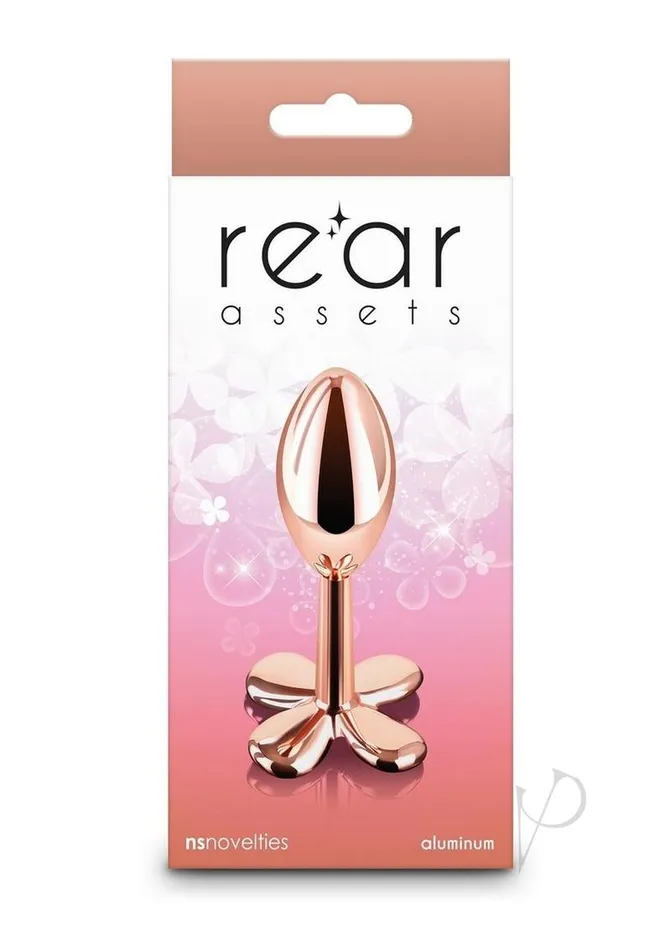 Rear Assets Rear Assets Clover Aluminum Anal Plug Rose Gold Anal
