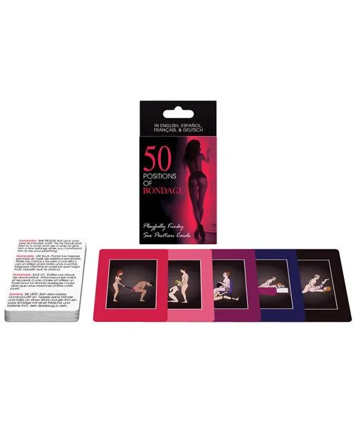 Red Light Erotica Couples 50 Positions of Bondage Sex Card Game
