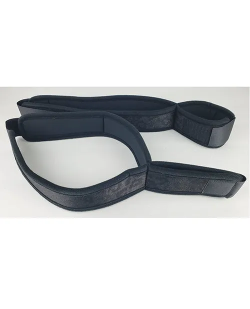 Restraints Spartacus Spartacus Wrist to Thigh Cuffs Neoprene Black Restraints Spartacus Spartacus Wrist to Thigh Cuffs Neoprene Black