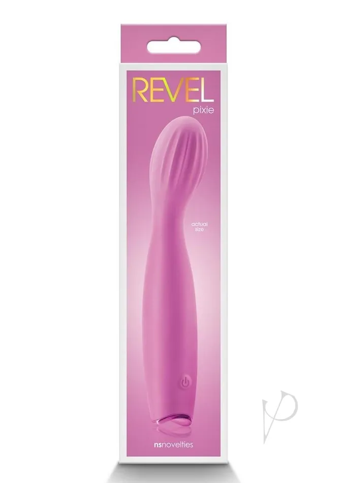 Revel Pixie Rechargeable Silicone GSpot Vibrator Pink Revel Vibrators