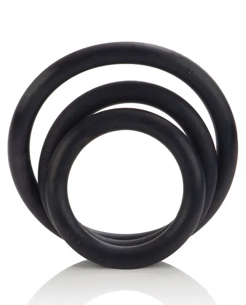 Rings Anal Black Rubber Cock Rings 3 Piece Set Black Rings Anal Black Rubber Cock Rings 3 Piece Set Black
