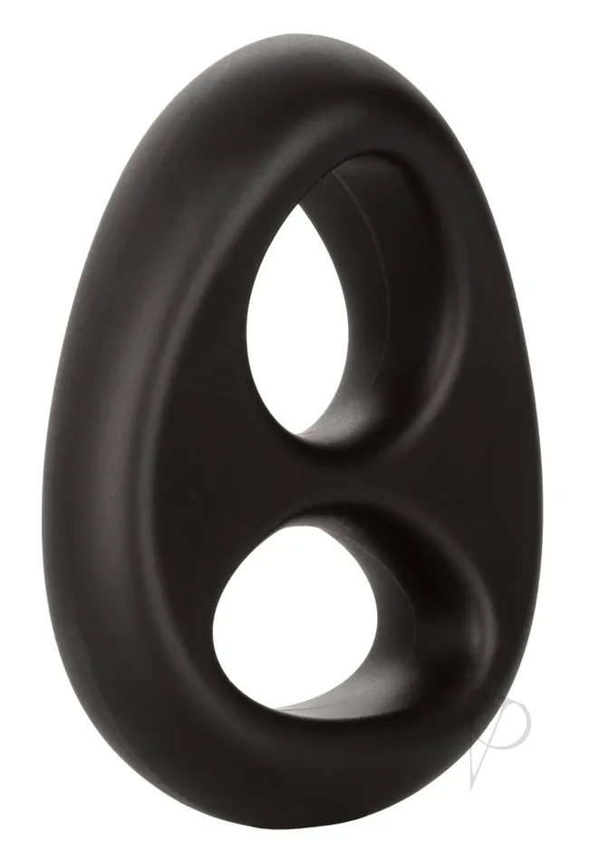 Rings Male Sex Toys UltraSoft Dual Ring Silicone Cock Ring Black