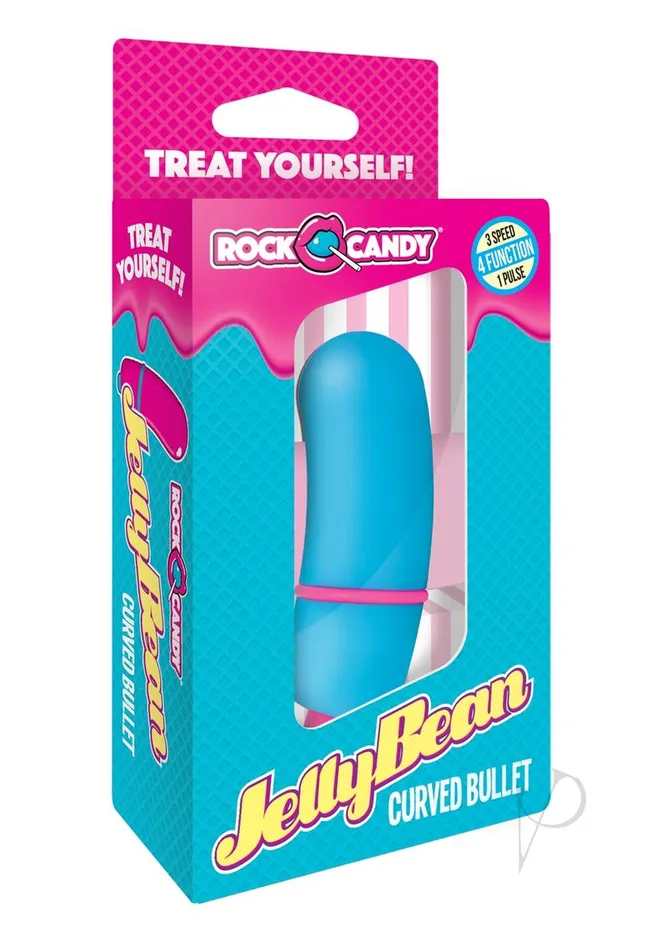 Rock Candy Toys Jelly Bean Bullet Vibrator Blue Vibrators