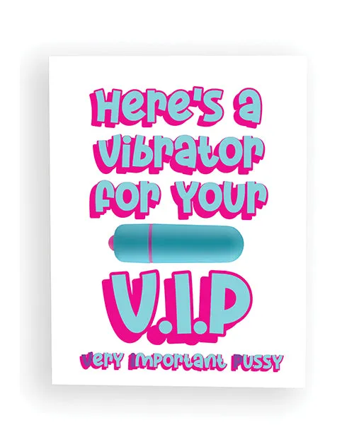 Rock Candy Toys Vibrators NaughtyVibes VIP Greeting Card