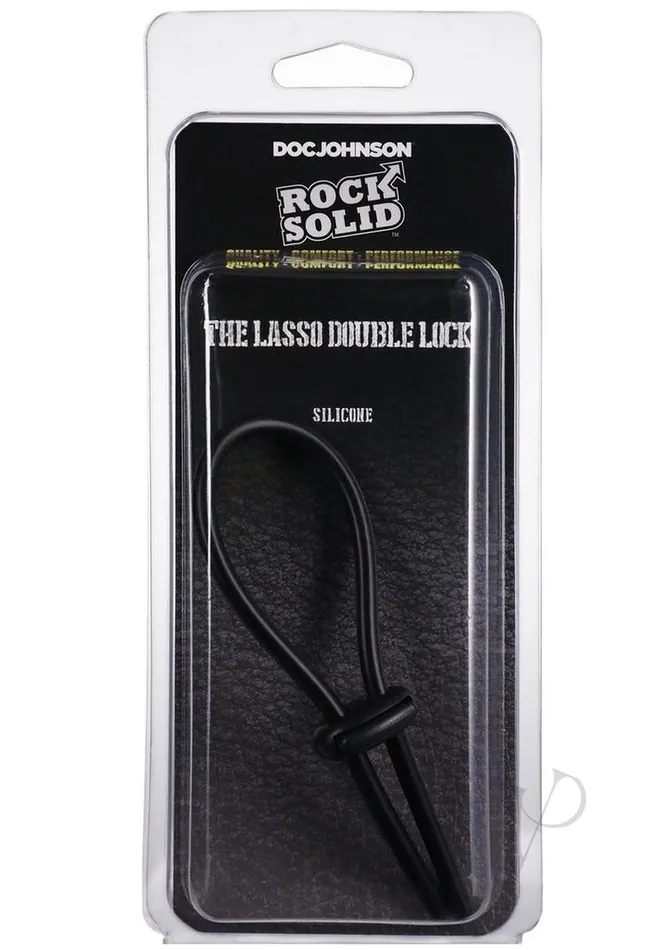 Rock Solid Dildos Rock Solid The Lasso Double Lock Adjustable Silicone Cock Tie Black Rock Solid Dildos Rock Solid The Lasso Double Lock Adjustable Silicone Cock Tie Black