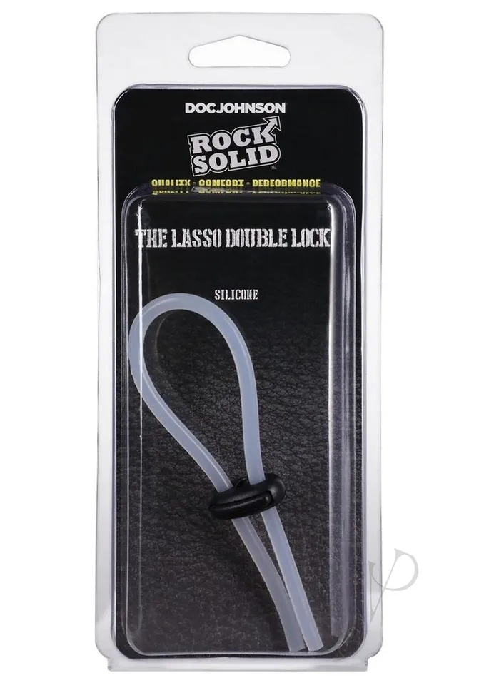 Rock Solid Dildos Rock Solid The Lasso Double Lock Adjustable Silicone Cock Tie White Rock Solid Dildos Rock Solid The Lasso Double Lock Adjustable Silicone Cock Tie White