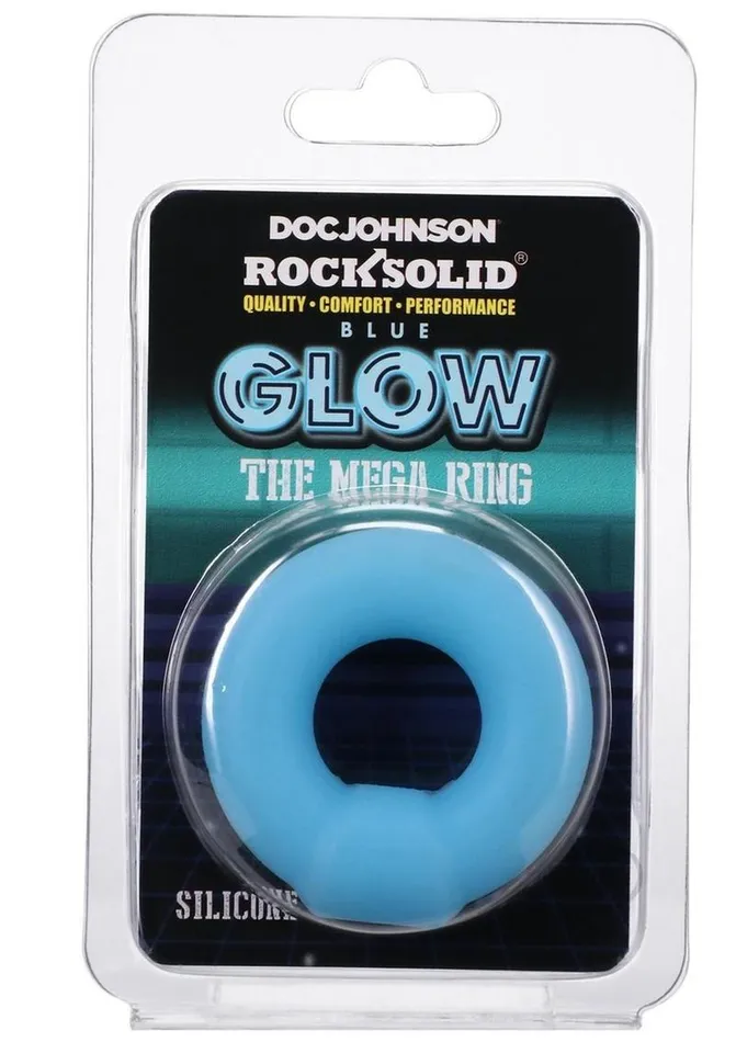 Rock Solid The Mega Ring Glow in the Dark Silicone Cock Ring Blue Rock Solid Male Sex Toys Rock Solid The Mega Ring Glow in the Dark Silicone Cock Ring Blue Rock Solid Male Sex Toys