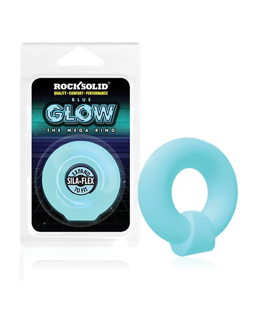 Rock Solid The Mega Ring Glow in the Dark Silicone Cock Ring Blue Rock Solid Male Sex Toys Rock Solid The Mega Ring Glow in the Dark Silicone Cock Ring Blue Rock Solid Male Sex Toys