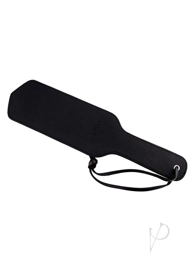 Rouge Anal Fetish Play Paddle Vegan Leather Black