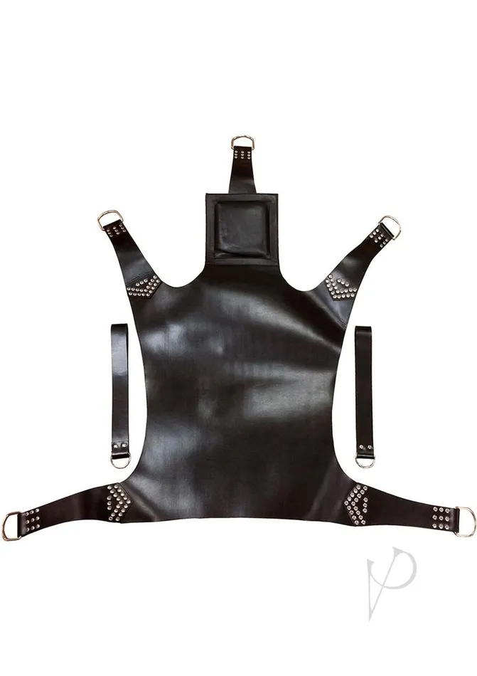 Rouge Anal Rouge Sling With Cushion and Foot Loops Black