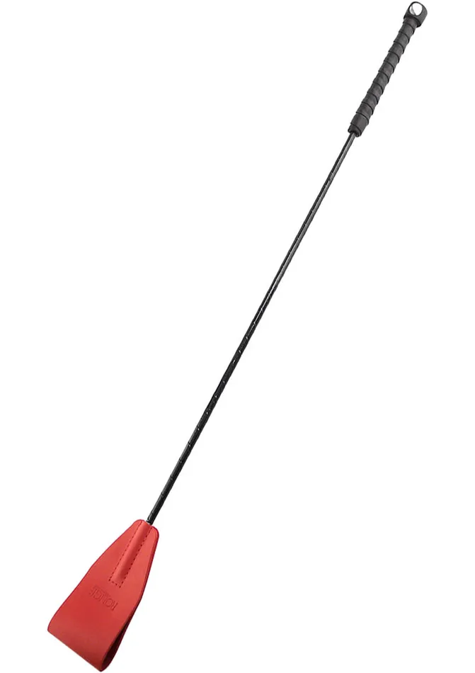 Rouge Fifty Times Hotter Leather Riding Crop Red Rouge Restraints