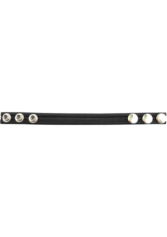 Rouge Leather Adjustable Cock Strap Black Rouge Anal