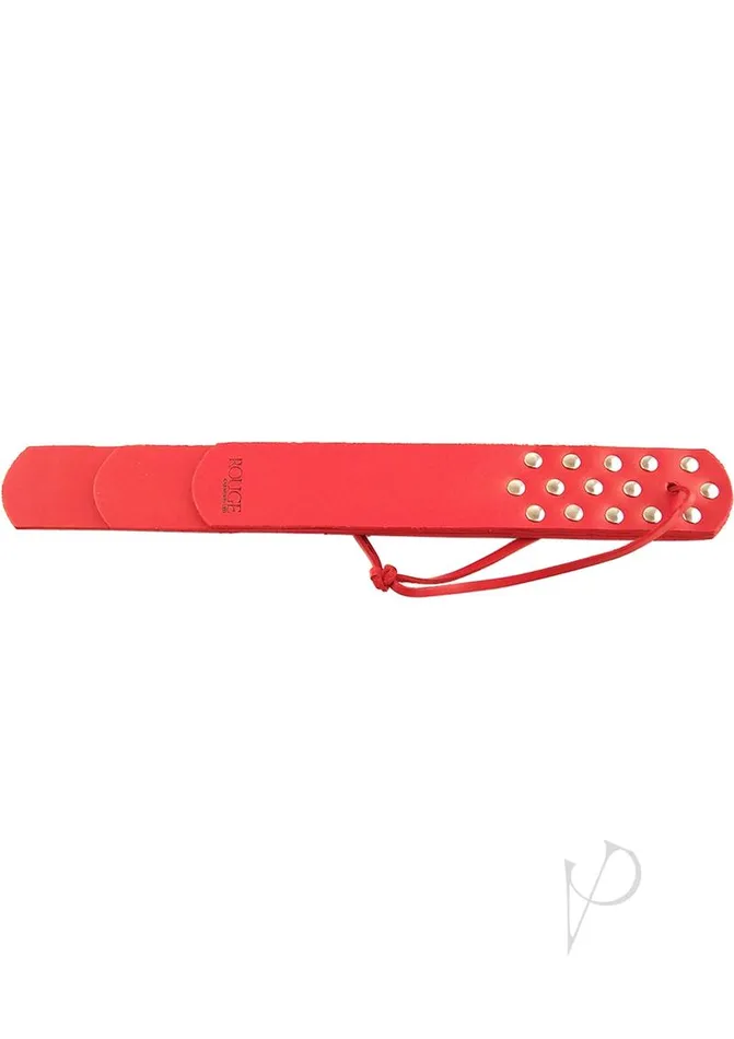 Rouge Leather Three Flap Paddle Red Rouge Restraints