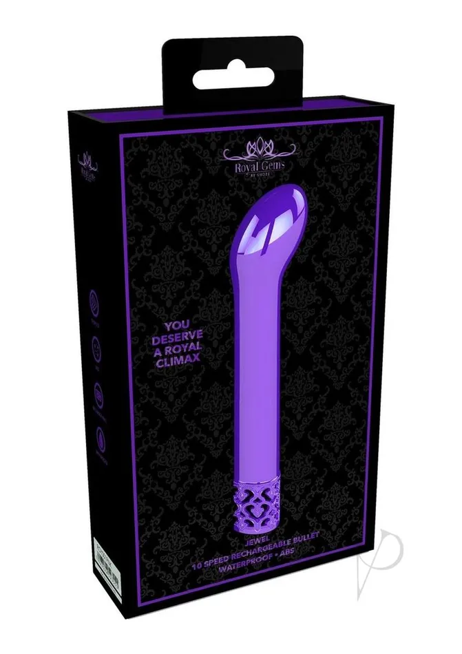 Royal Gems Jewel Rechargeable Bullet Purple Royal Gems Vibrators