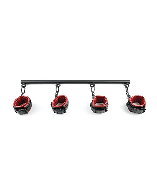 Saffron Saffron Spreader Bar and Cuff Set BlackRed Anal