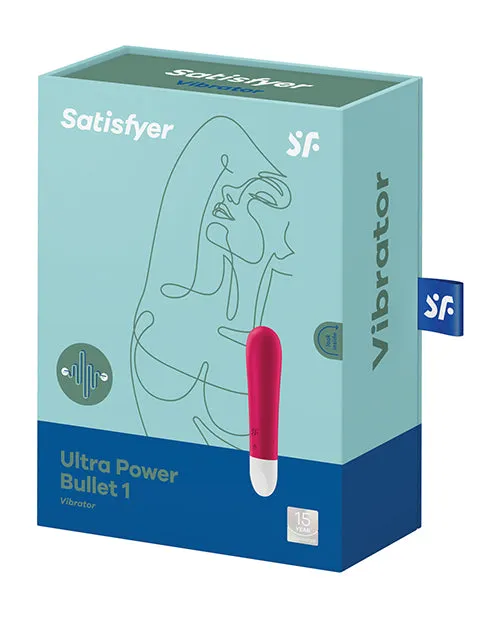 Satisfyer Female Sex Toys Satisfyer Ultra Power Bullet 1 Rechargeable Silicone Bullet Vibrator Red