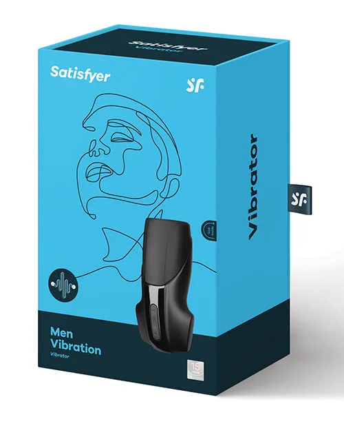 Satisfyer Men Vibration USB Rechargeable Masturbator Black Satisfyer Male Sex Toys